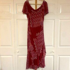 Y2K- Eva Blue Plus Beaded Maxi Dress - Sz 16